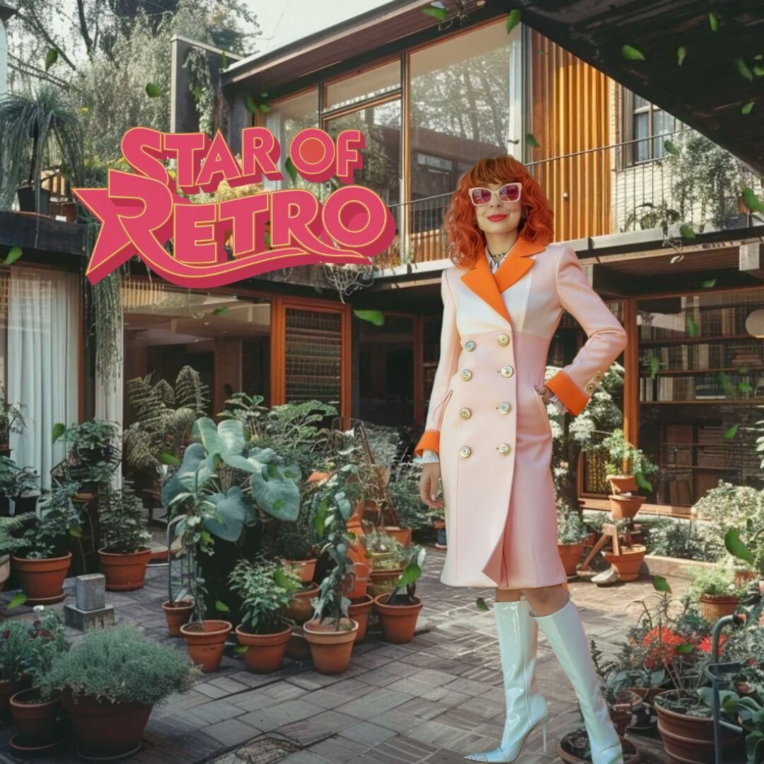 Star of Retro's Branded Character Image with Logo