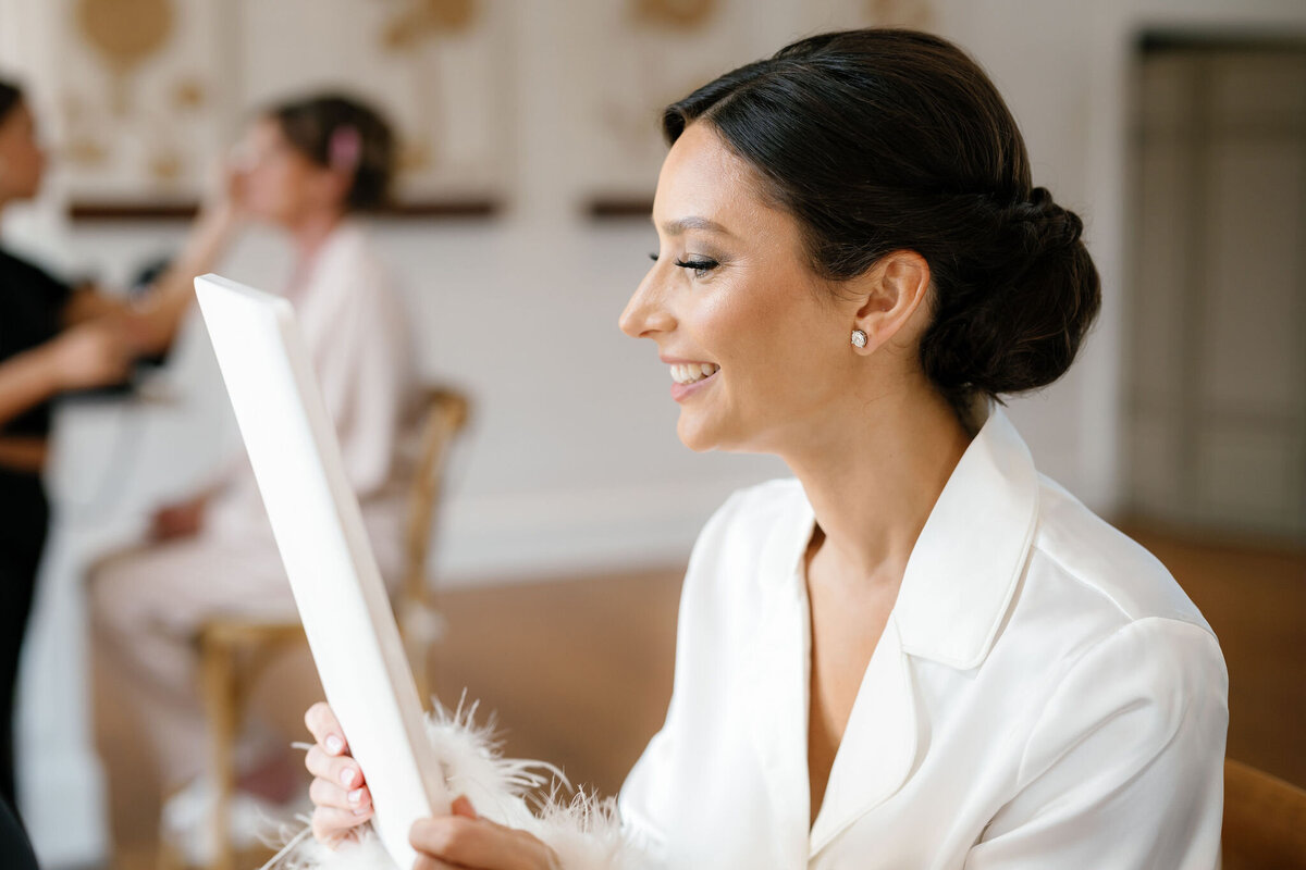 Bride Getting Ready by Lisa Blanche Photography