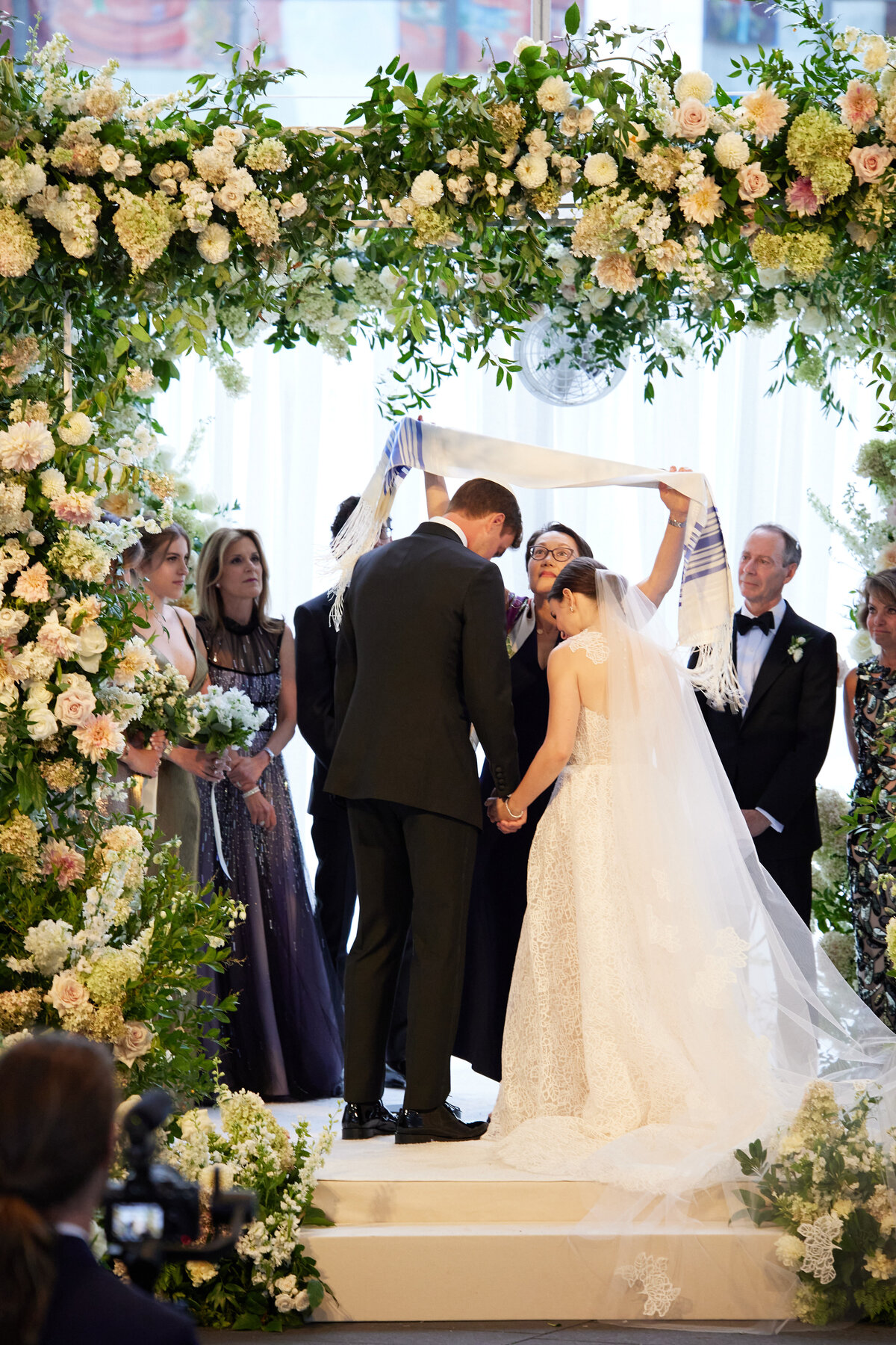 wedding couple during ceremony