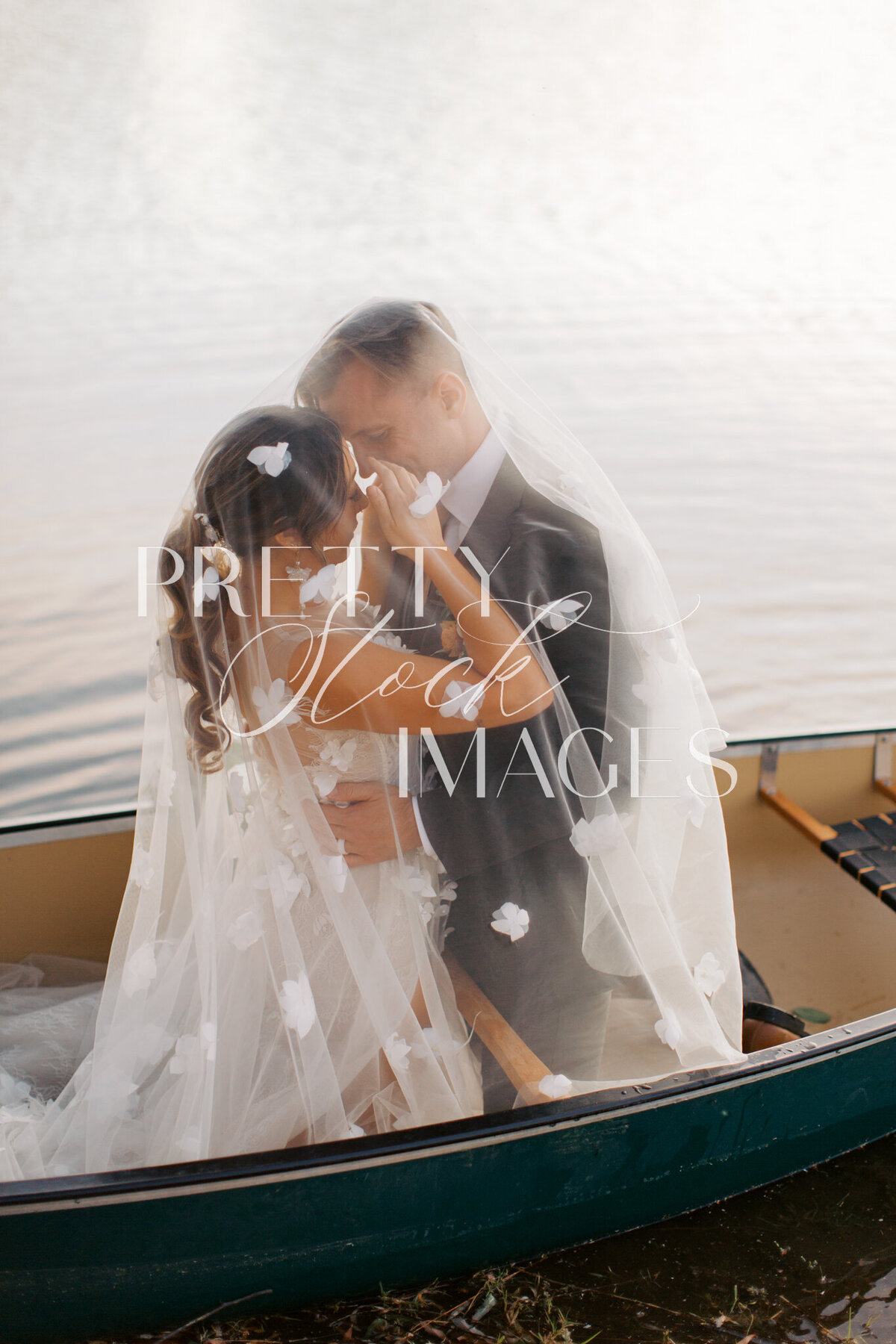 Pretty Stock Images - Romantic Fall Wedding with Canoe-274