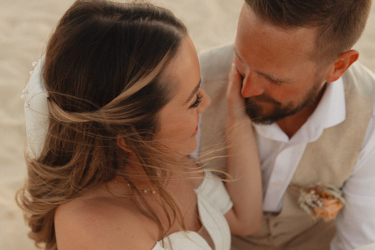 Couple at their destination wedding in Cancun MX-4