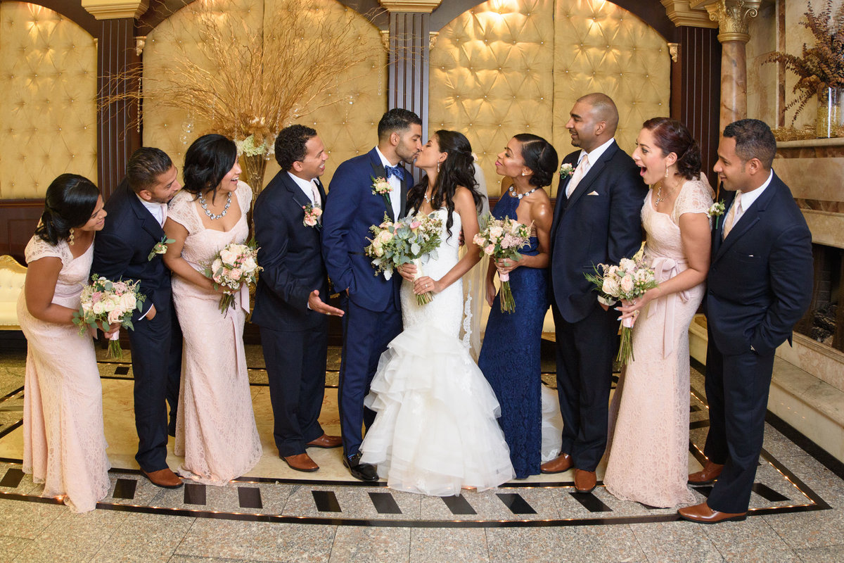 Bridal party photo at The Sands