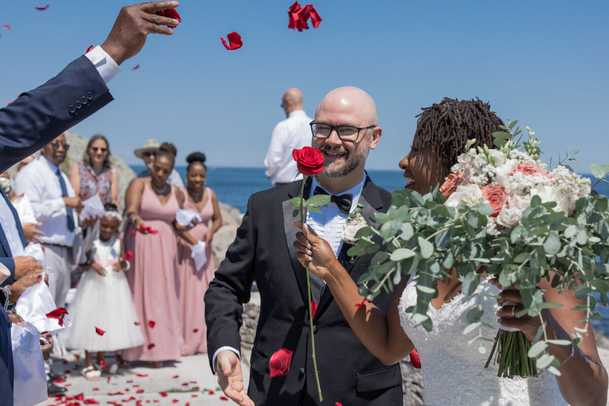Wedding ceremony happiness
