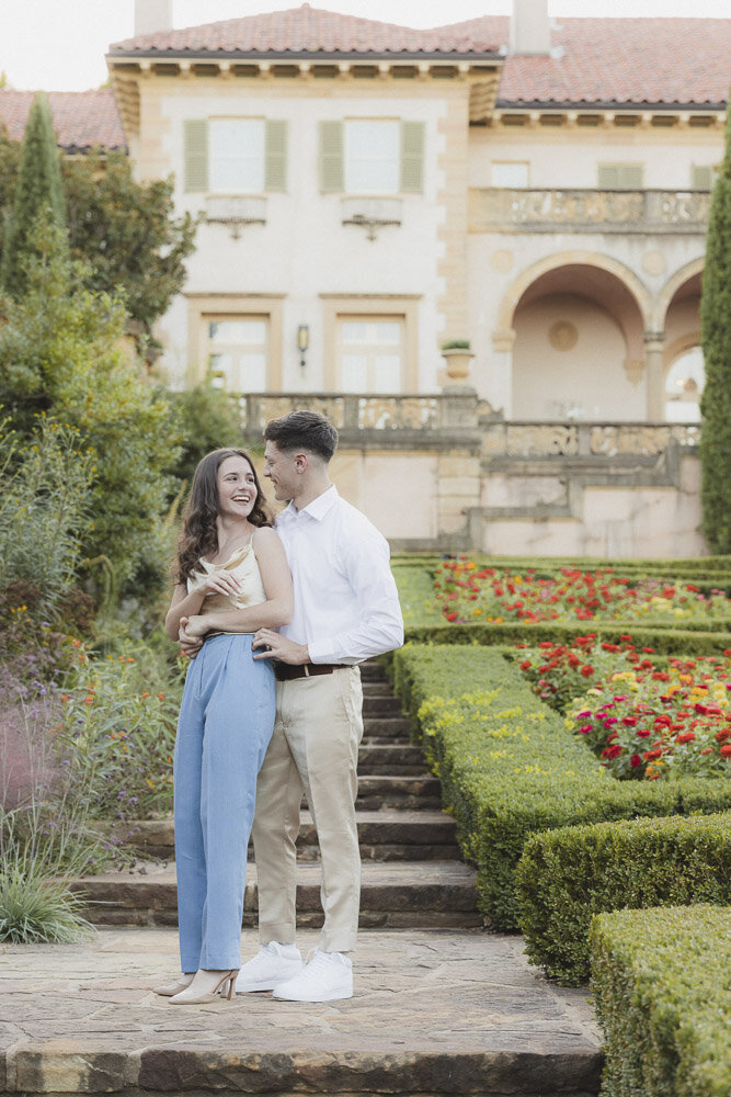 Lily & Skyler - Philbrook Museum of Art Engagement Session-11