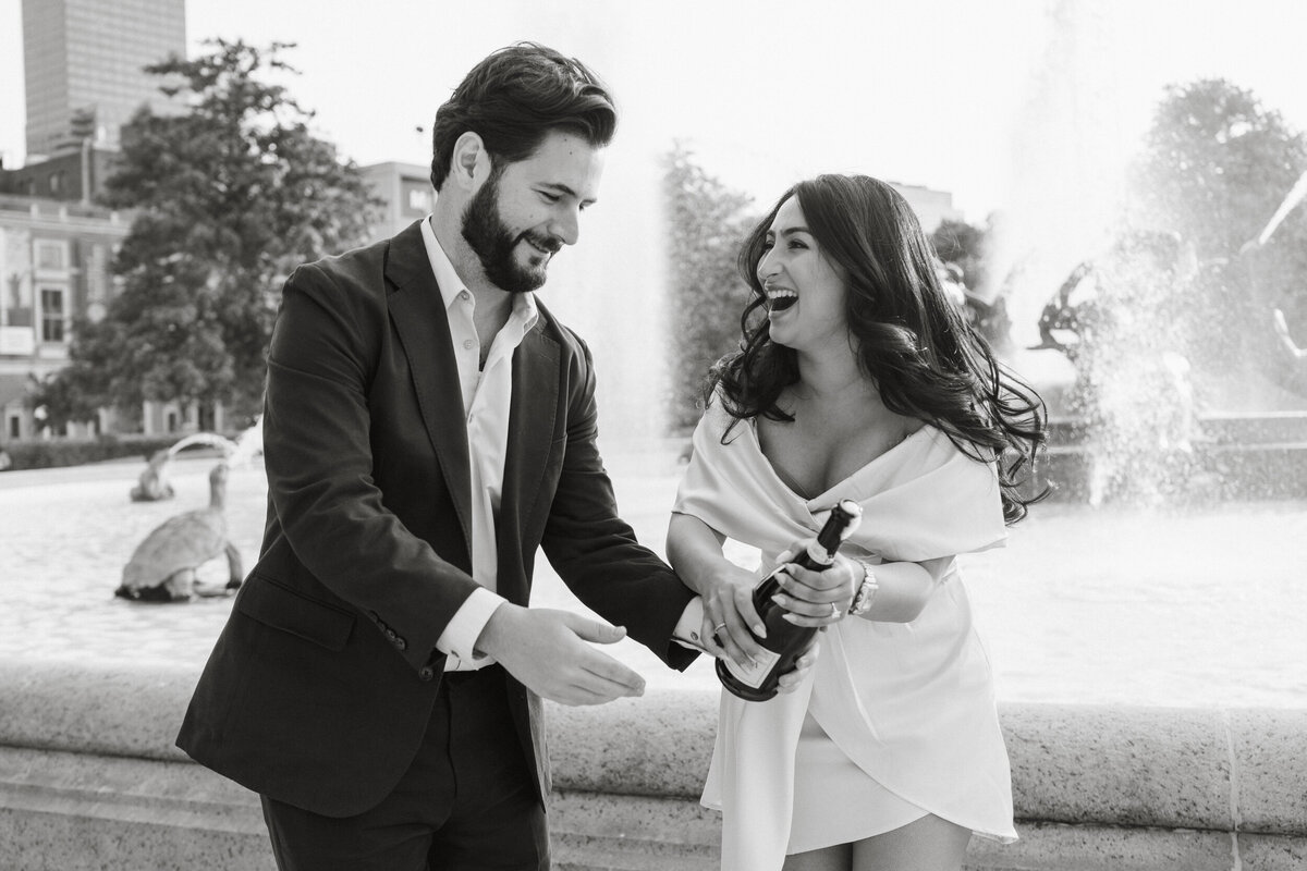 champgane pop engagement photos