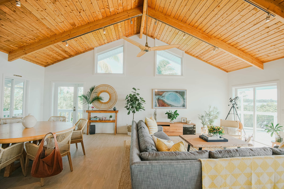 Open Concept Modern Coastal Living Room Design by S. Fl based SOL Y MAR INTERIORS