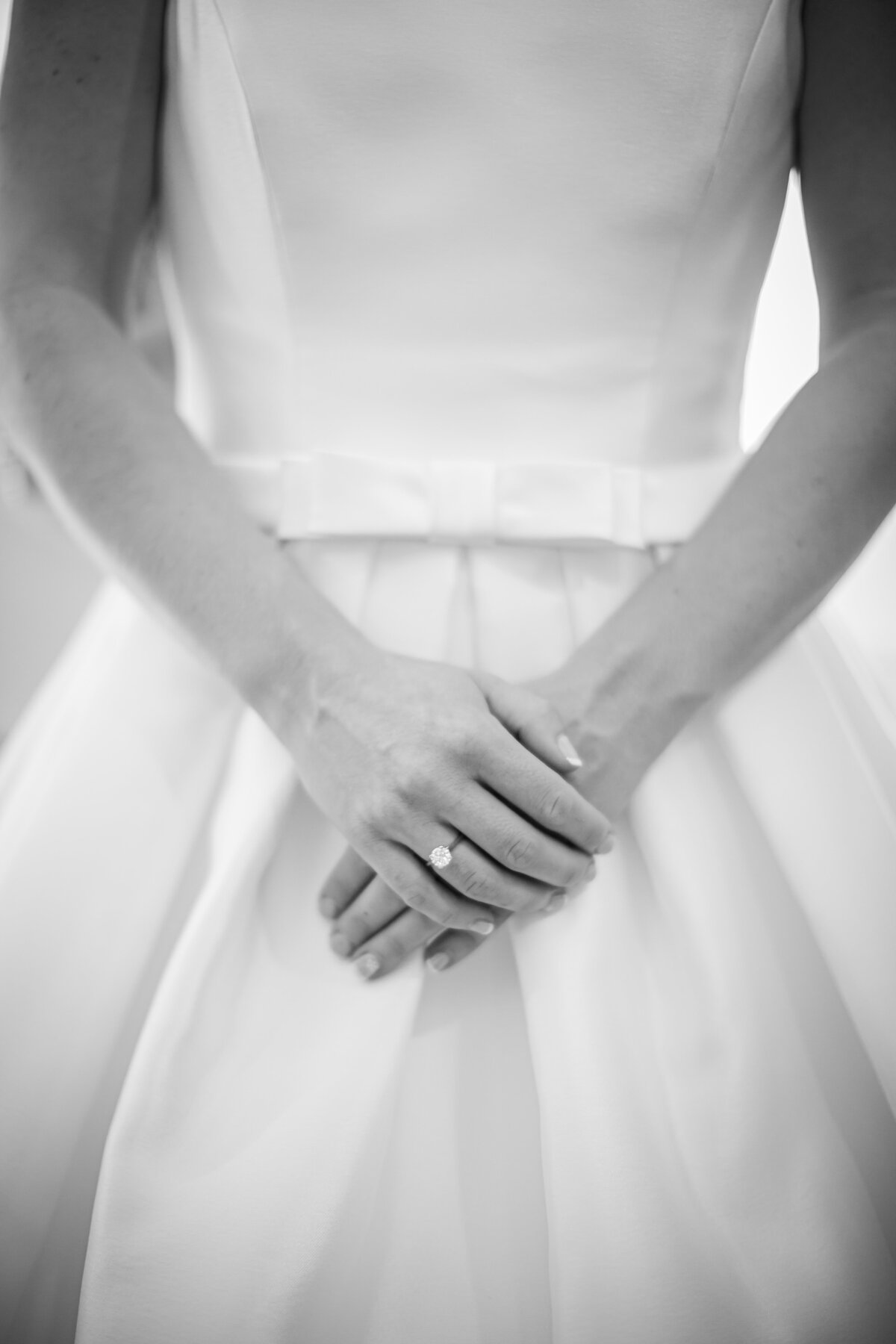A photo of the Brides hands