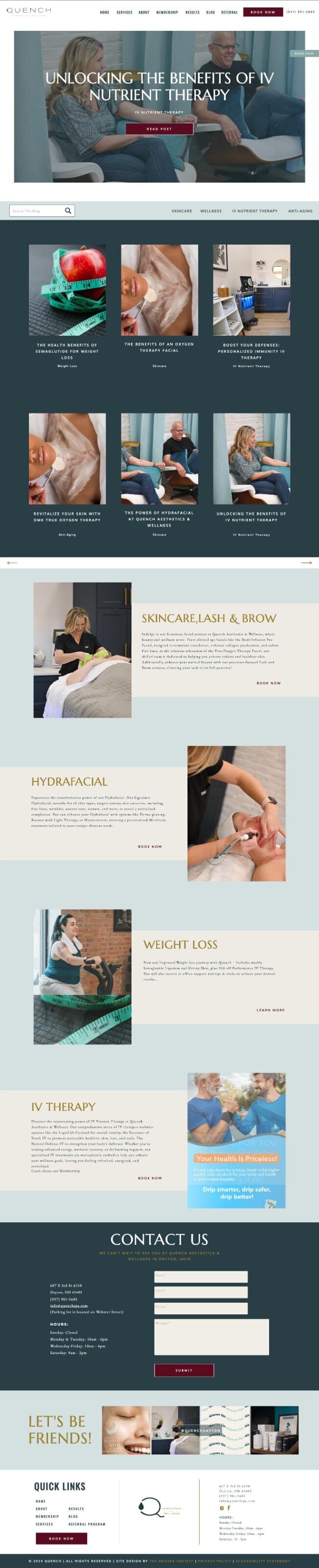 medspa website template site designs5