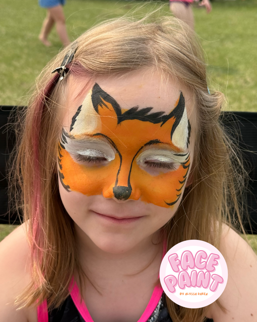 face-painting-by-alyssa-daken-cute-girls-fox-face-paint-design