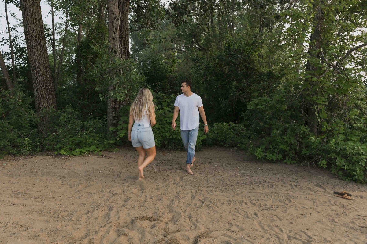 Petrie Islands Beach Engagement Photos Ottawa -  Sonia V Photography