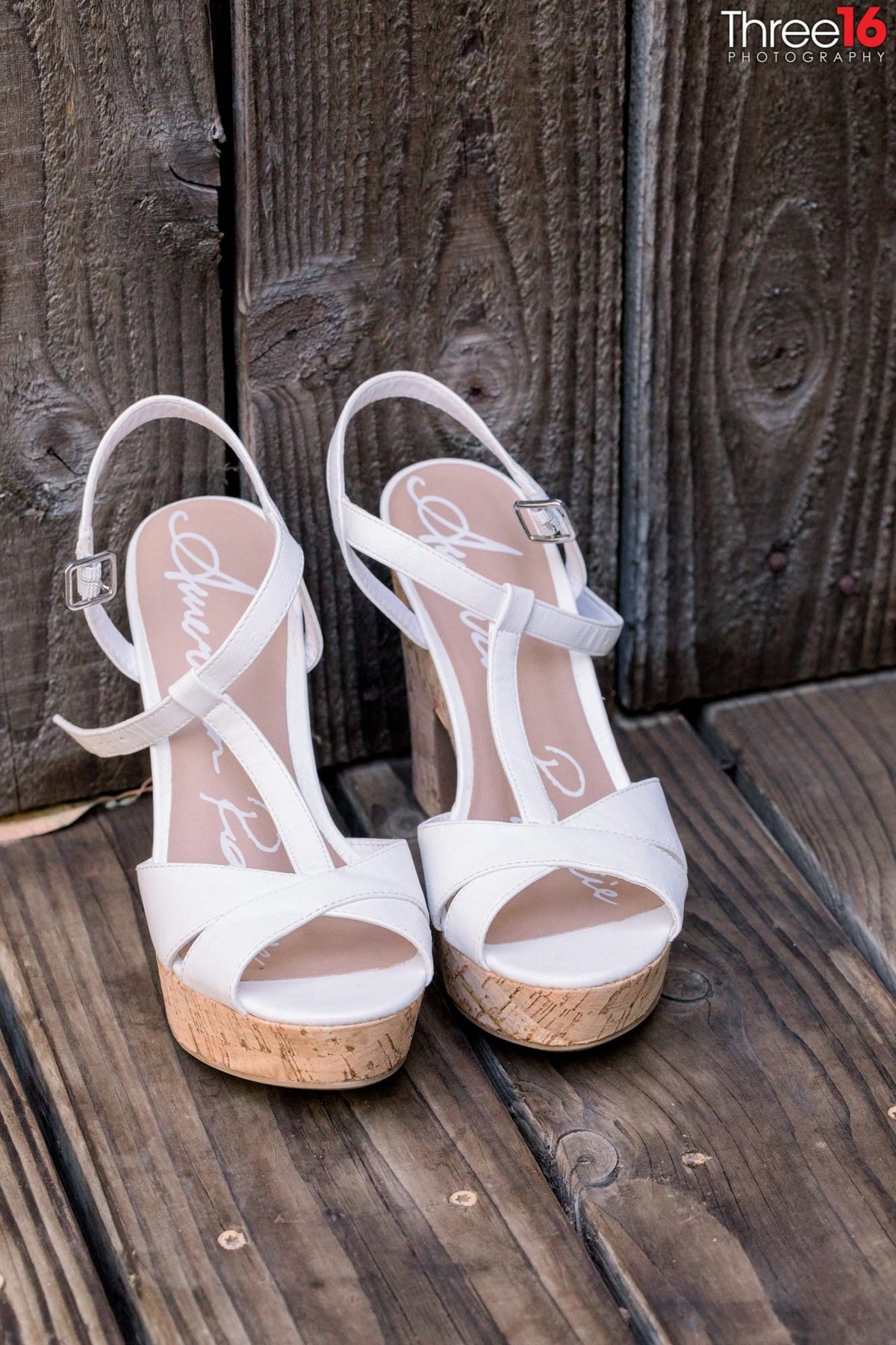 Brides wedding day shoes