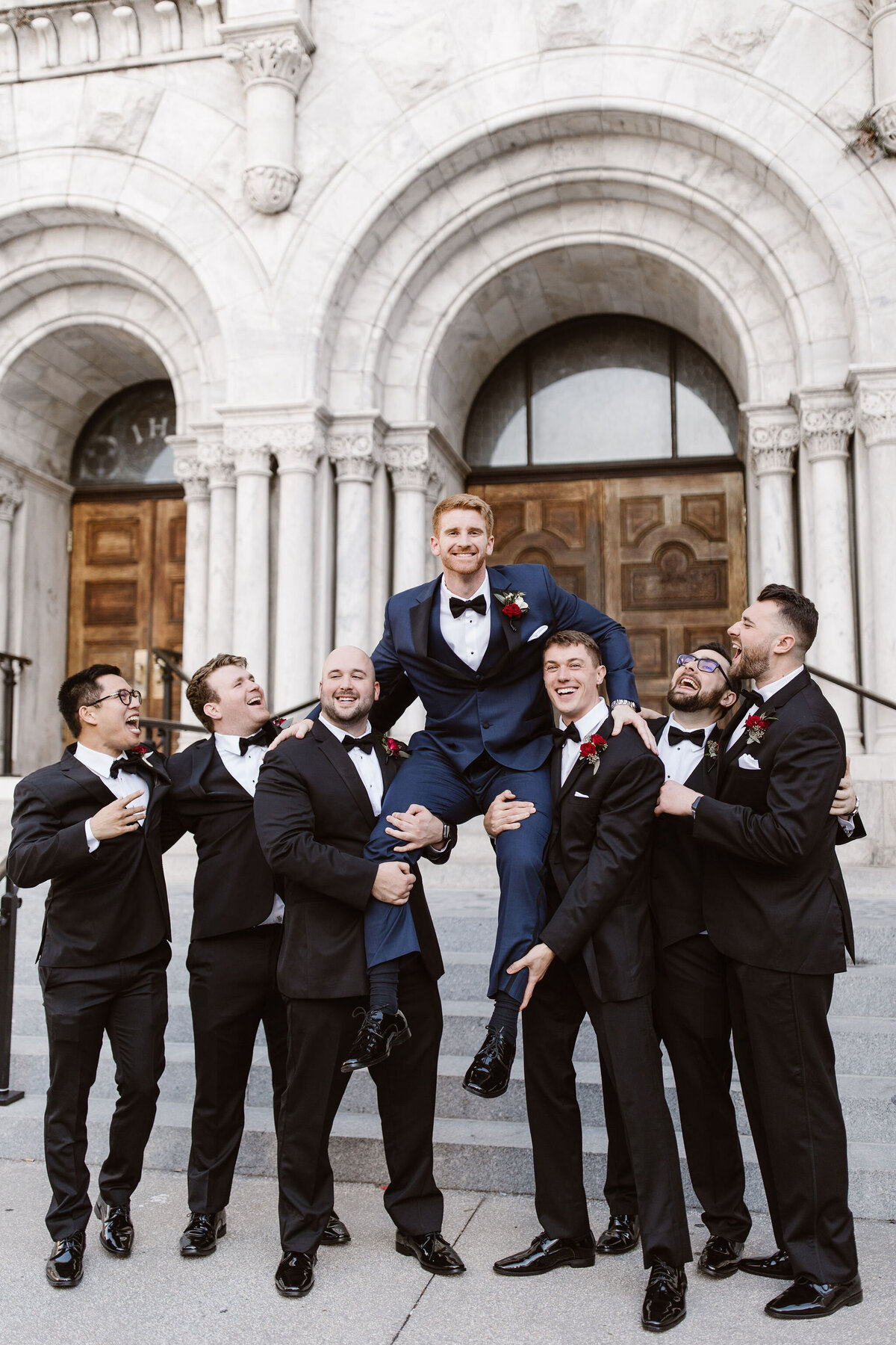 5 - Sacred Heart Catholic Church Groom & Groomsmen - Tampa Bay Wedding Planner