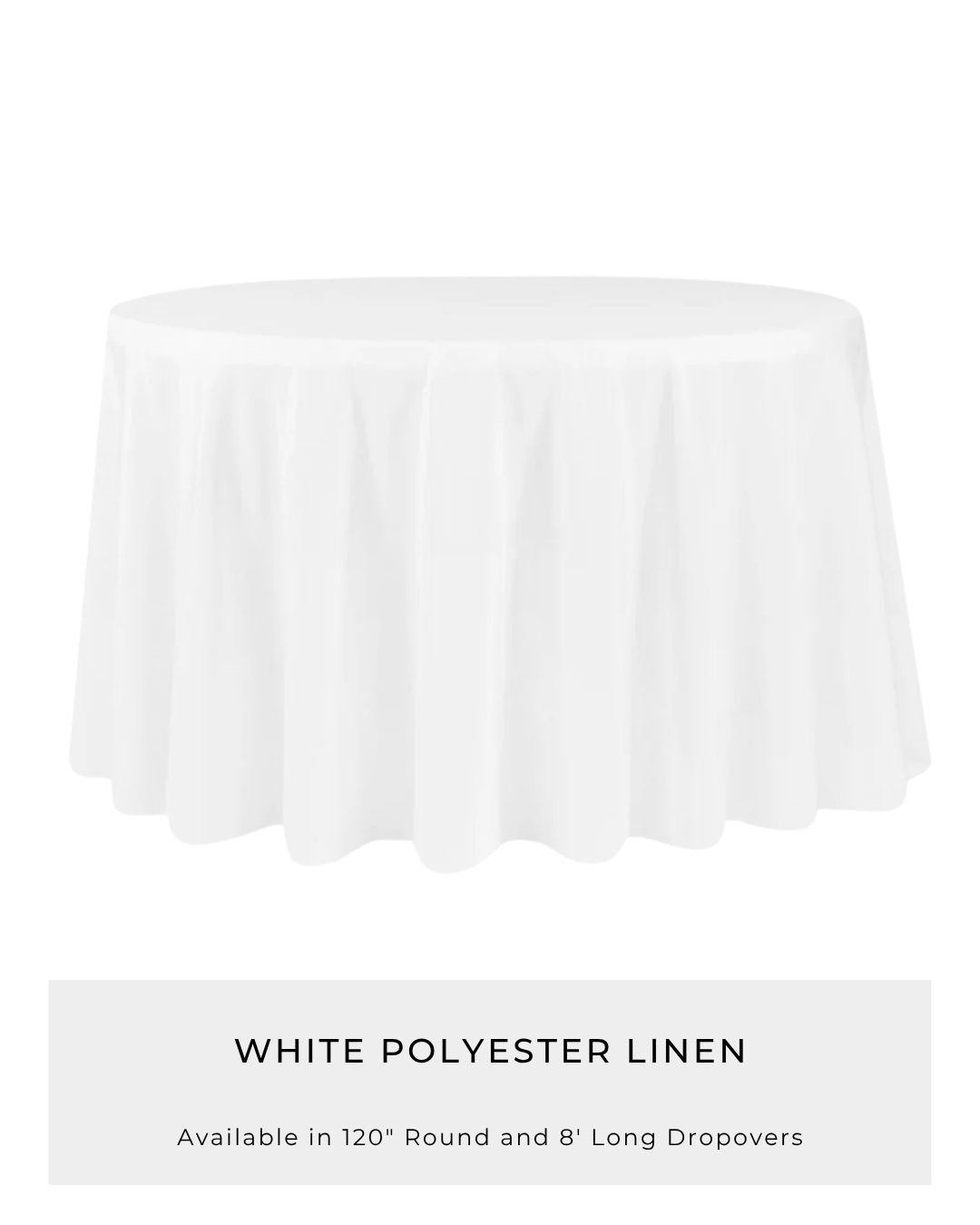 White Polyester Linen