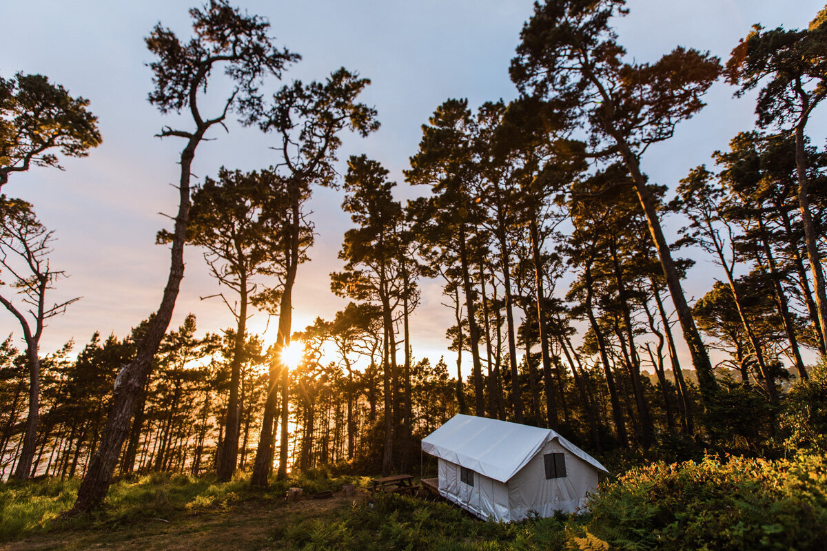 Travel Photography - Mendocino CA glamping tent
