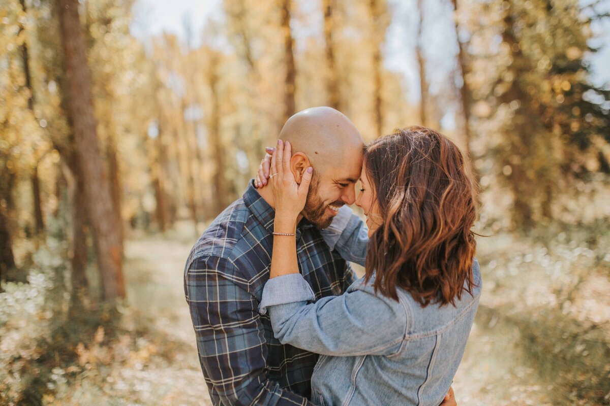 Sacramento Wedding Photographers capture newly engaged couple embracing