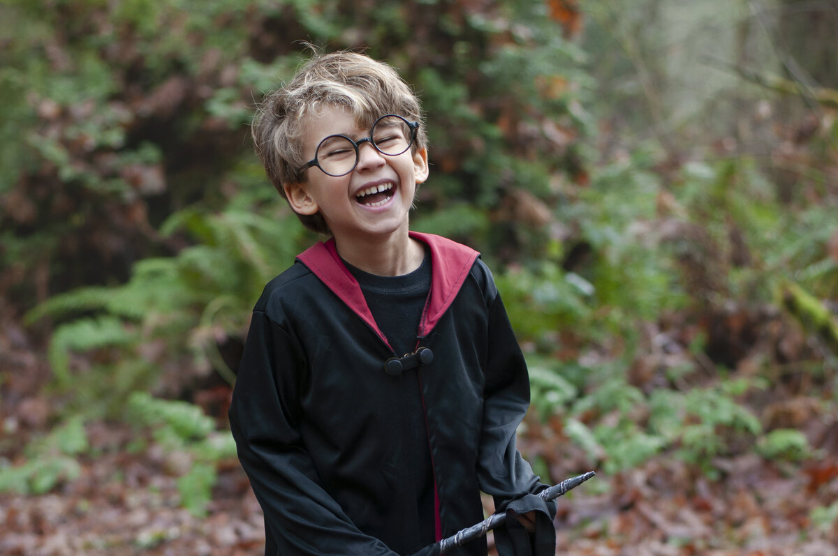 Boy laughing