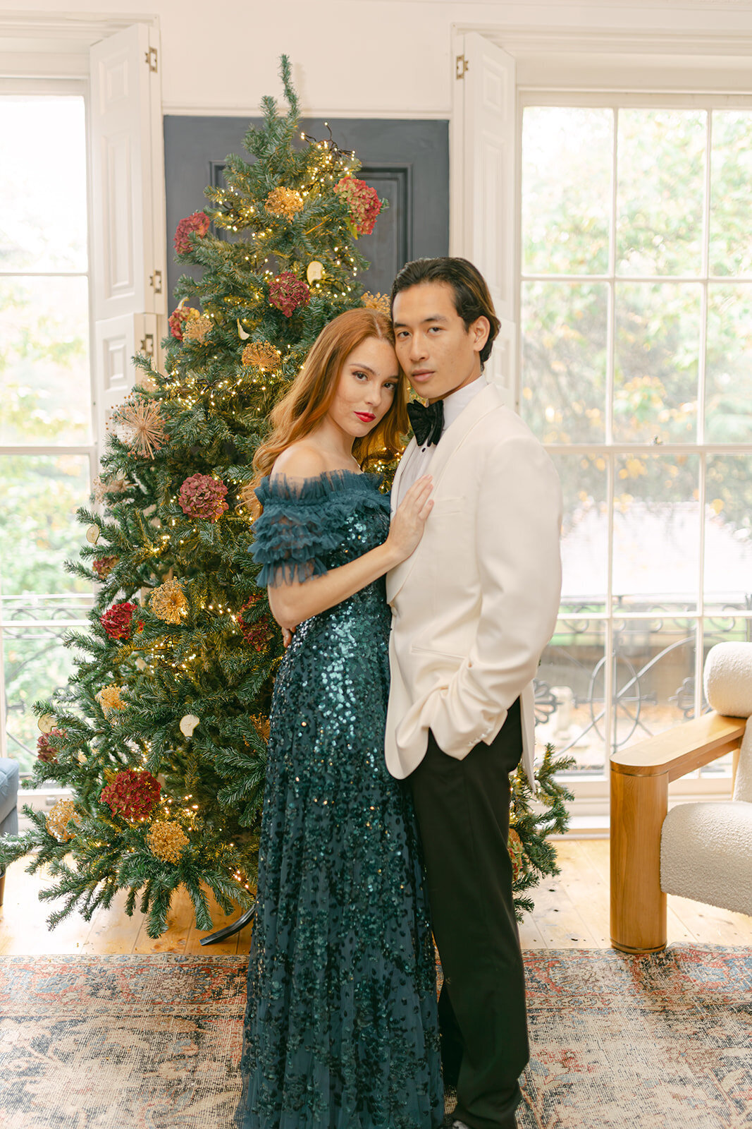 377 - Christmas Elopement Photo Shoot - Tall House On The Square -  Maila Enea Events  - Joana Senkute Photography - London