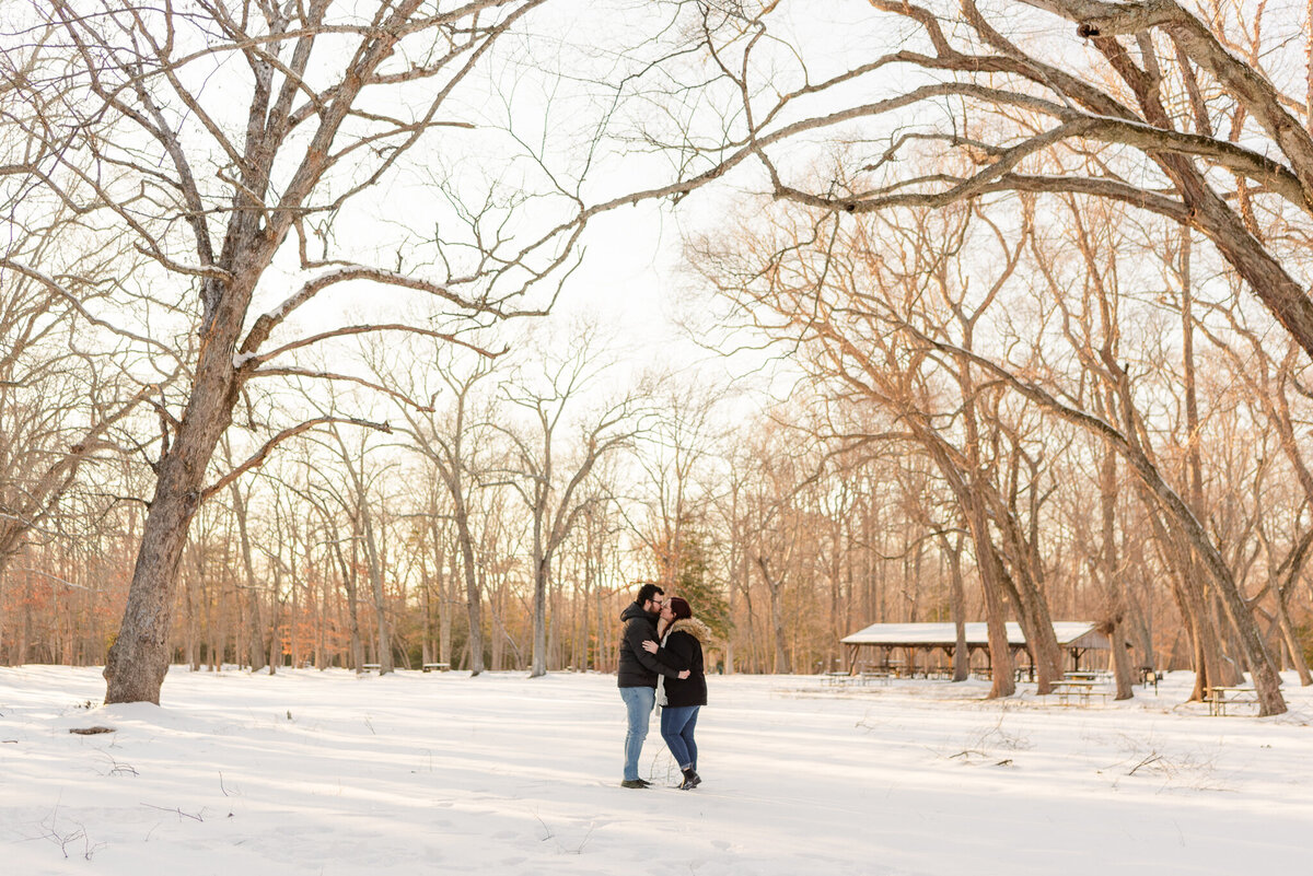 Couple in snow