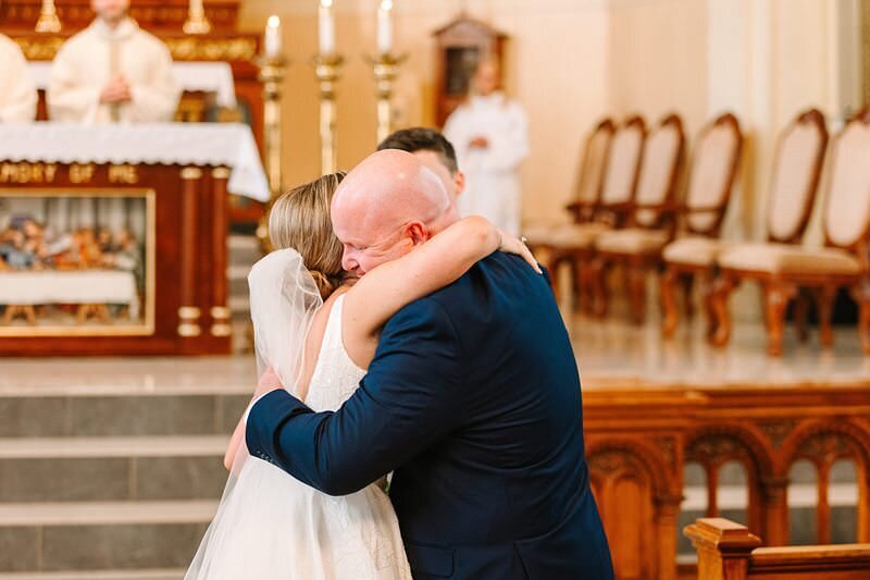 Wedding at St. Boniface with Reception at ECC195