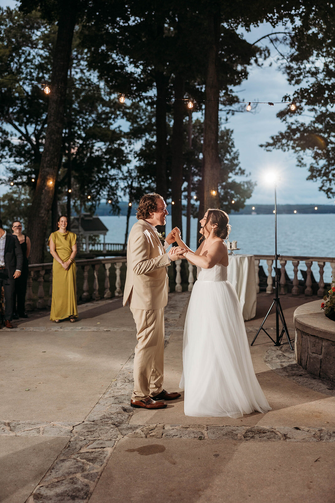 Red Pine Point Indian River Michigan Intimate Wedding Reception Dancing K. E. Rogers Photography-24