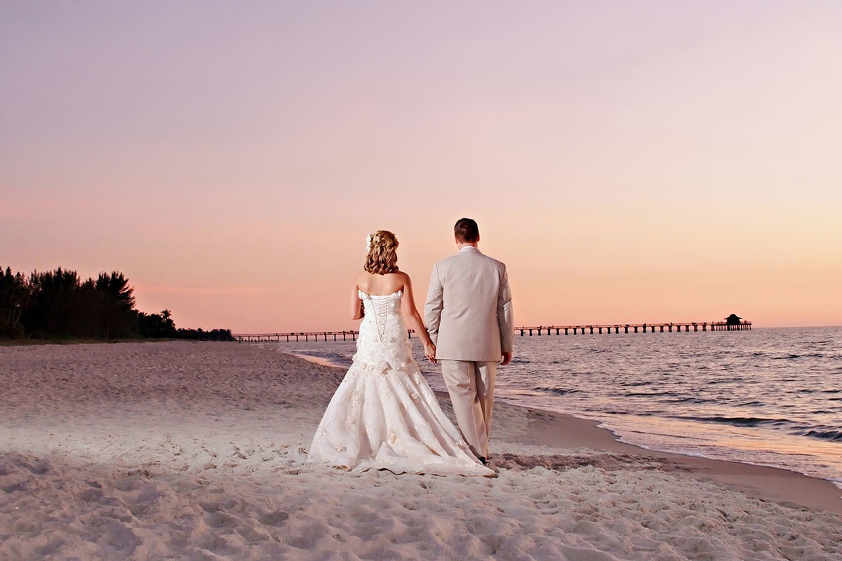 naples pier 8th ave south sunset wedding