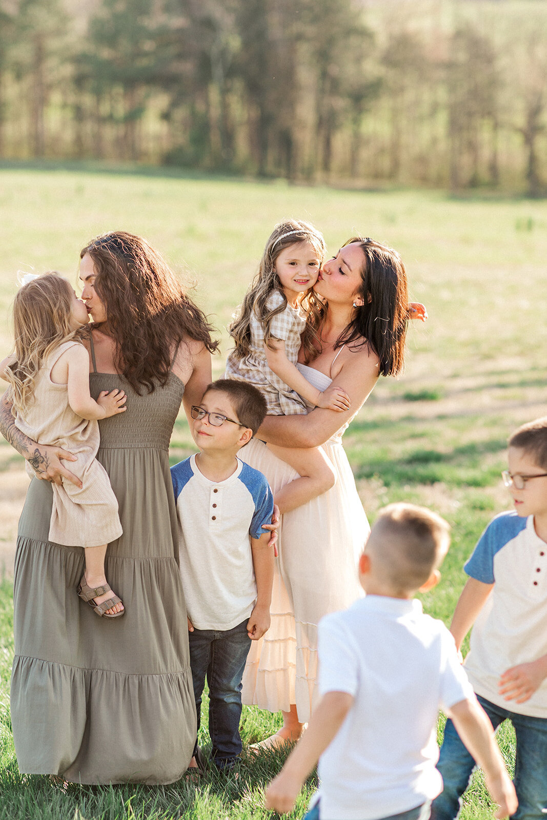 Snider family portraits on private property near Winston-Salem