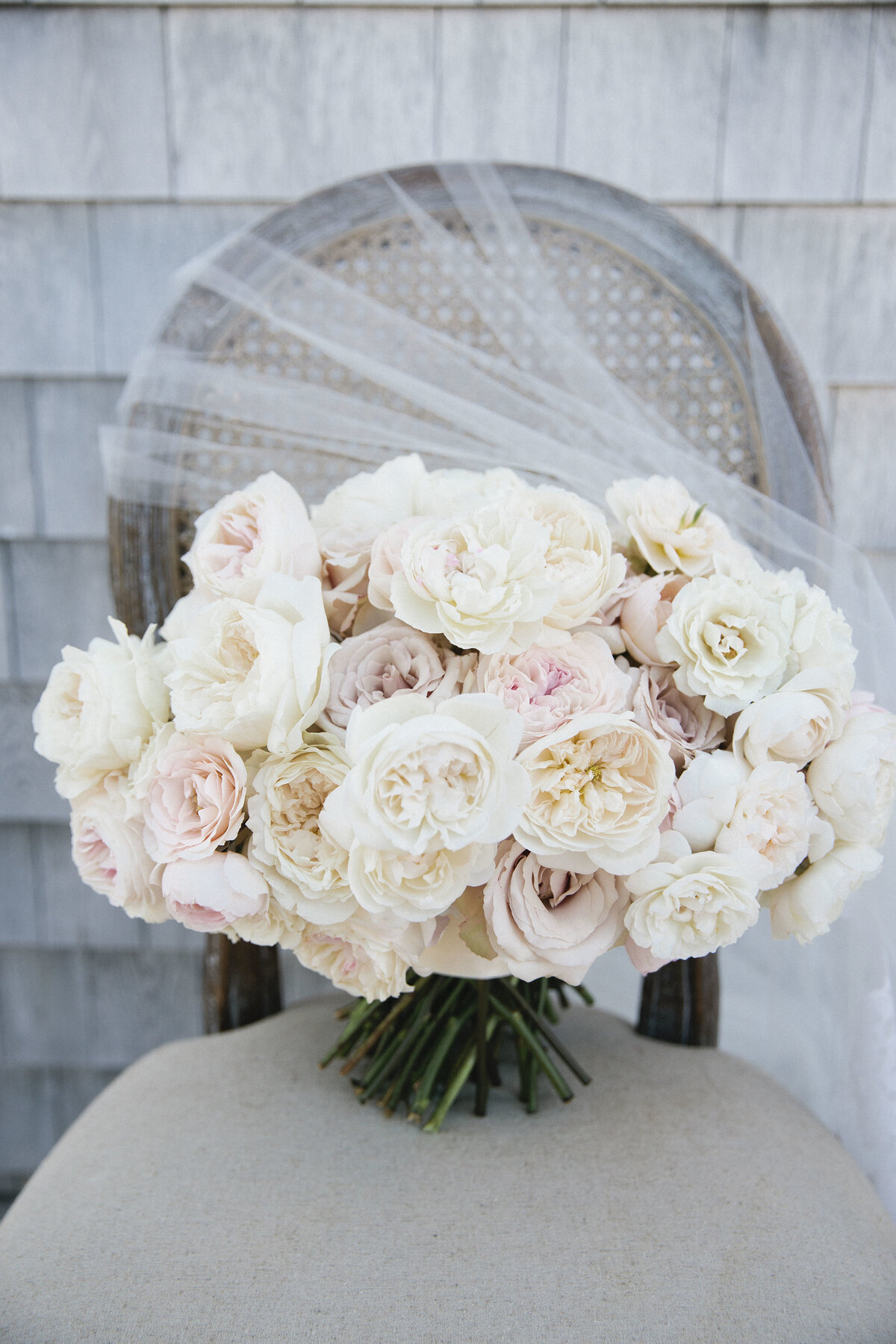 Garden rose bouquet for Whitney Bischoff of the Bachelor