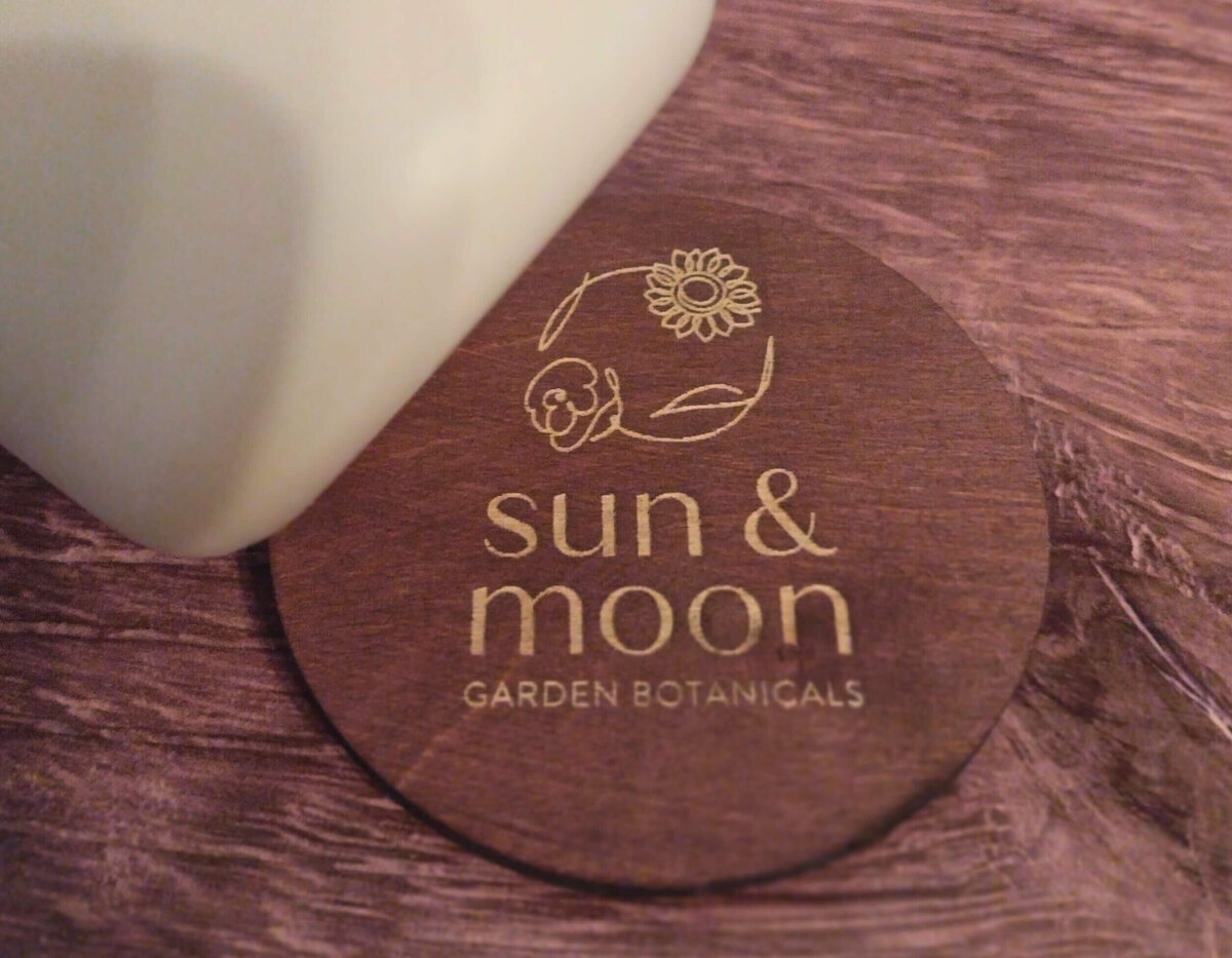 sun and moon - candle lid doubles as coaster