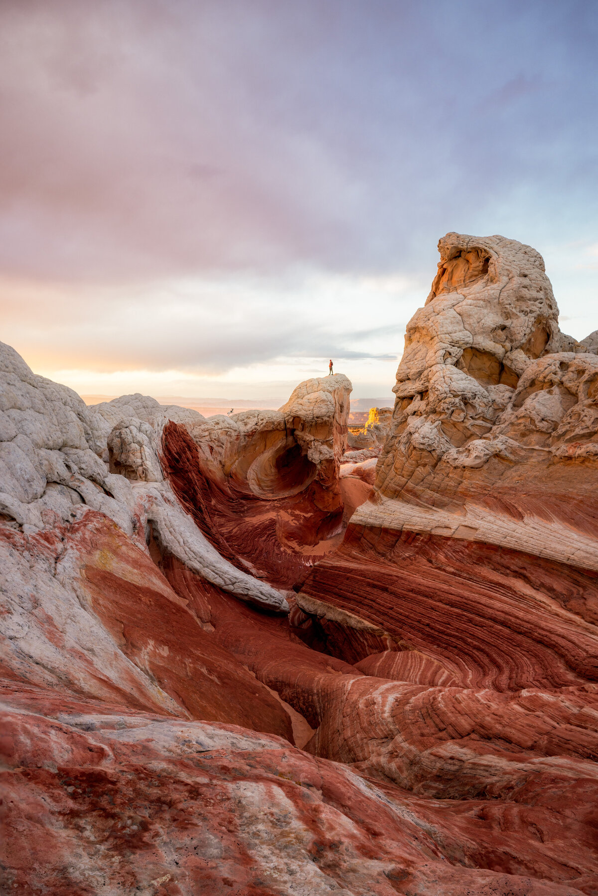 White Pocket Sunset with Mandie & Benny