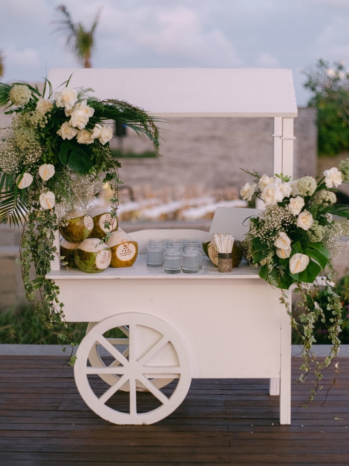 Bali Wedding Cocktail Cart