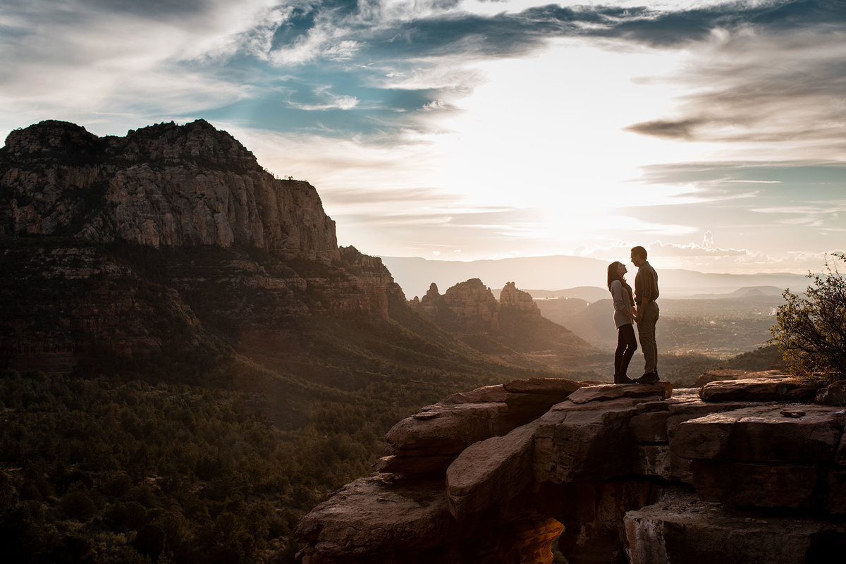 Merry Go Round Rock Sedona Engagement Photos