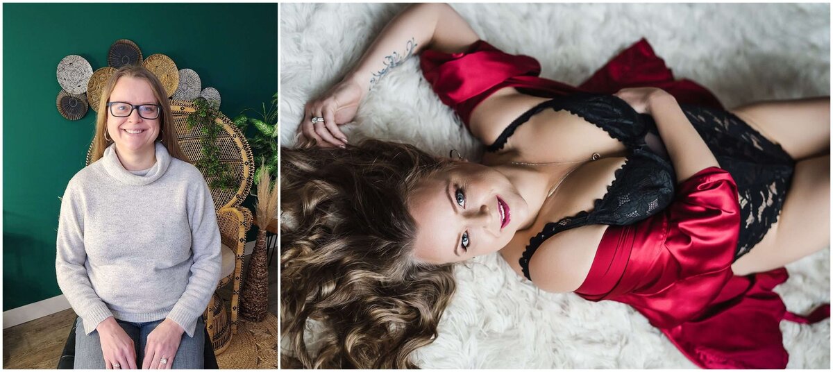 A Vancouver boudoir photographer shares a before and after a photoshoot