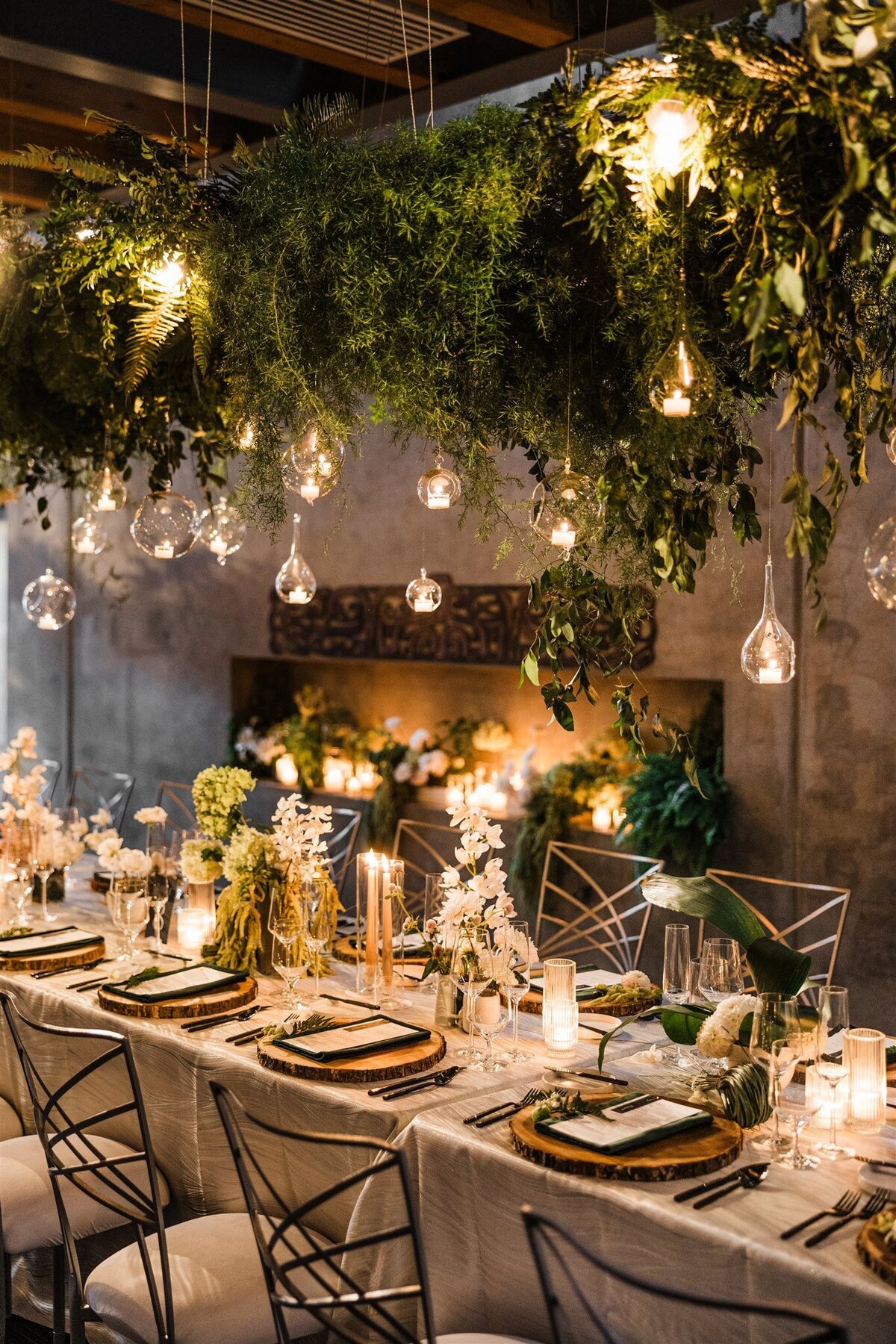 Dramatic-Ceiling-Greenery-Candle-Light-Wedding-Flora-Nova-Design-Seattle-00046