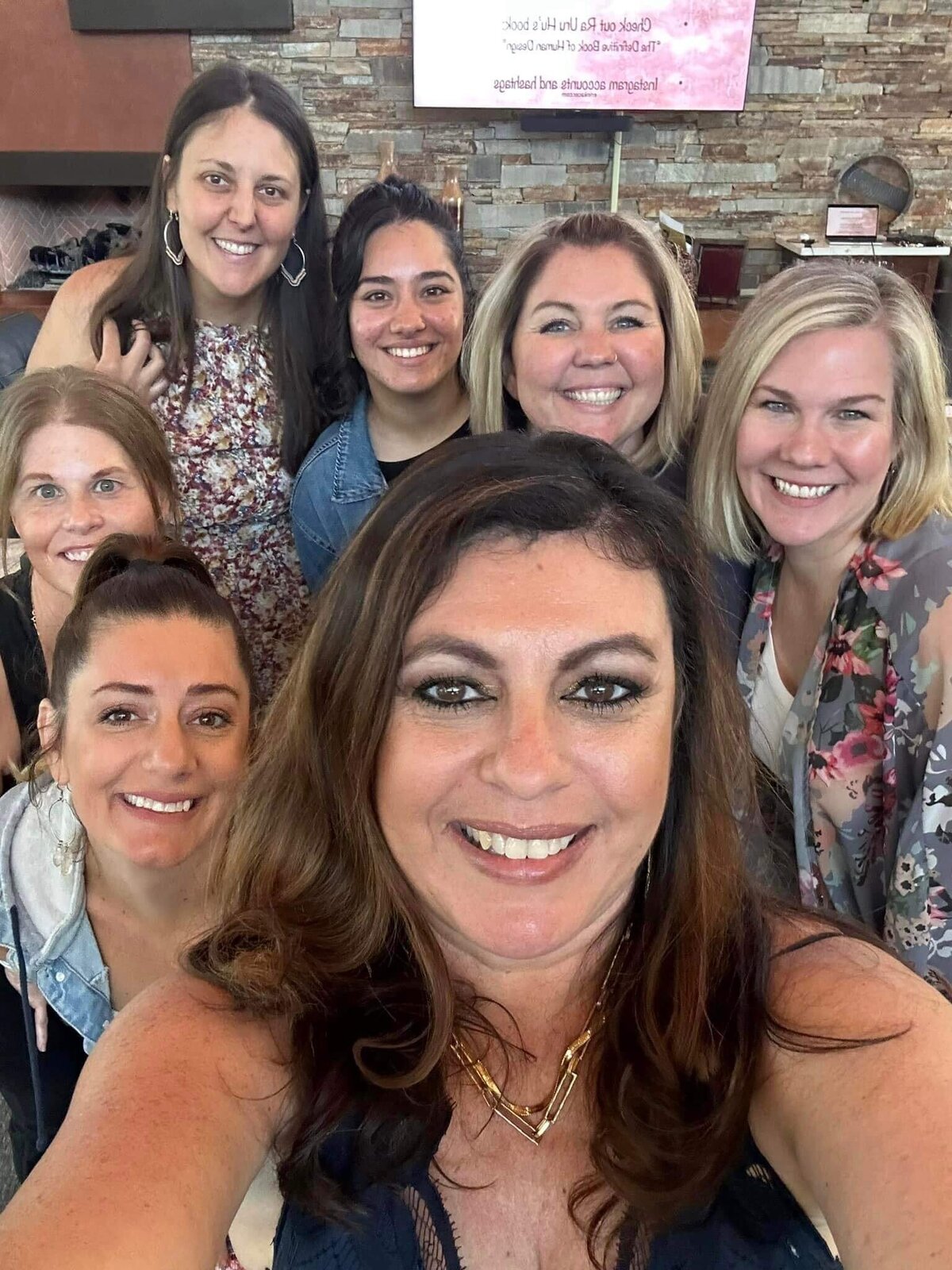 Group photo of women entrepreneurs and Cactus & Pine Photography owner