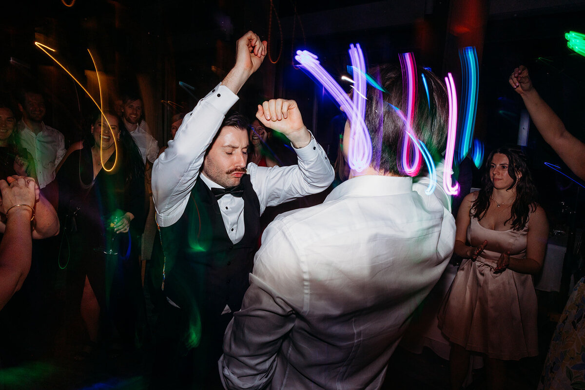 Dancing at a wedding reception
