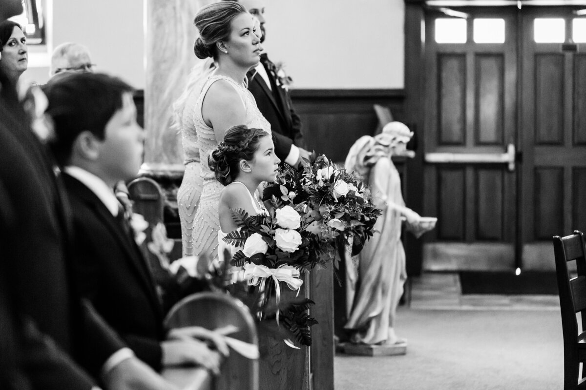 Jen  Steve Wedding Flower girl ceremony
