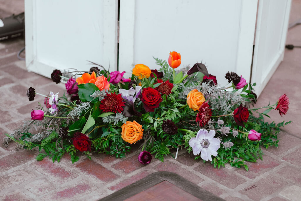 floor flowers for DJ booth
