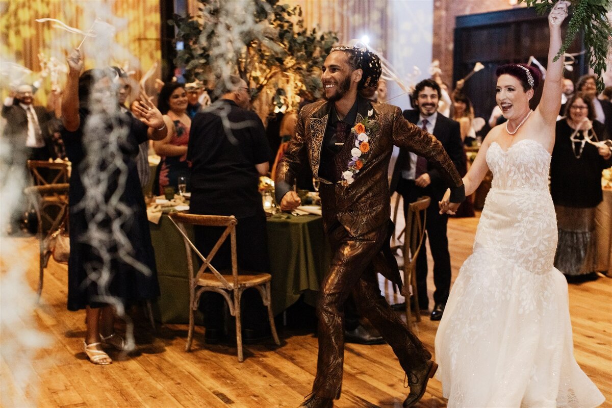 41 - Armature Works The Gathering Wedding Reception Bride & Groom Introduction - Tampa Bay Wedding Planner