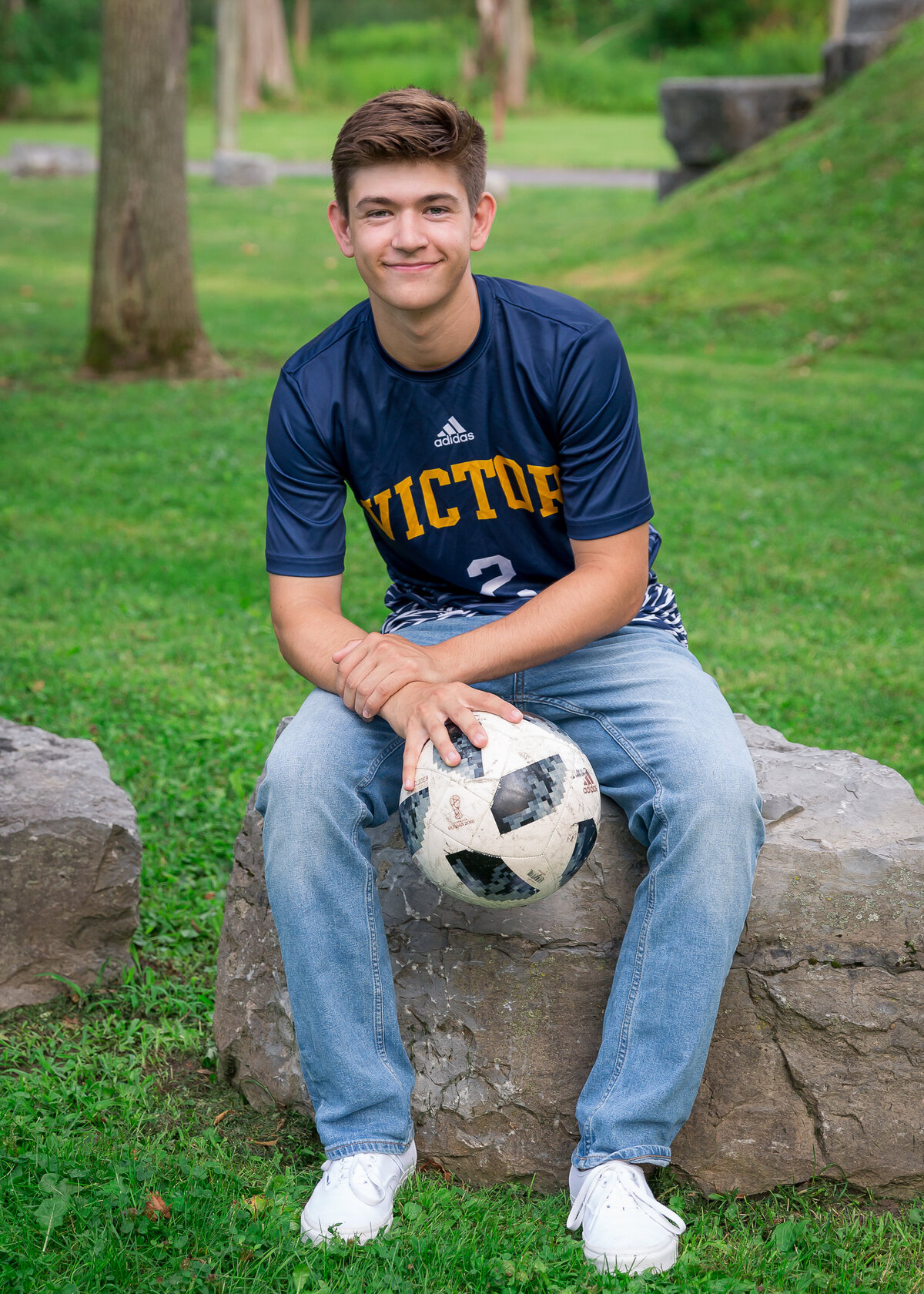 Soccer senior portrait