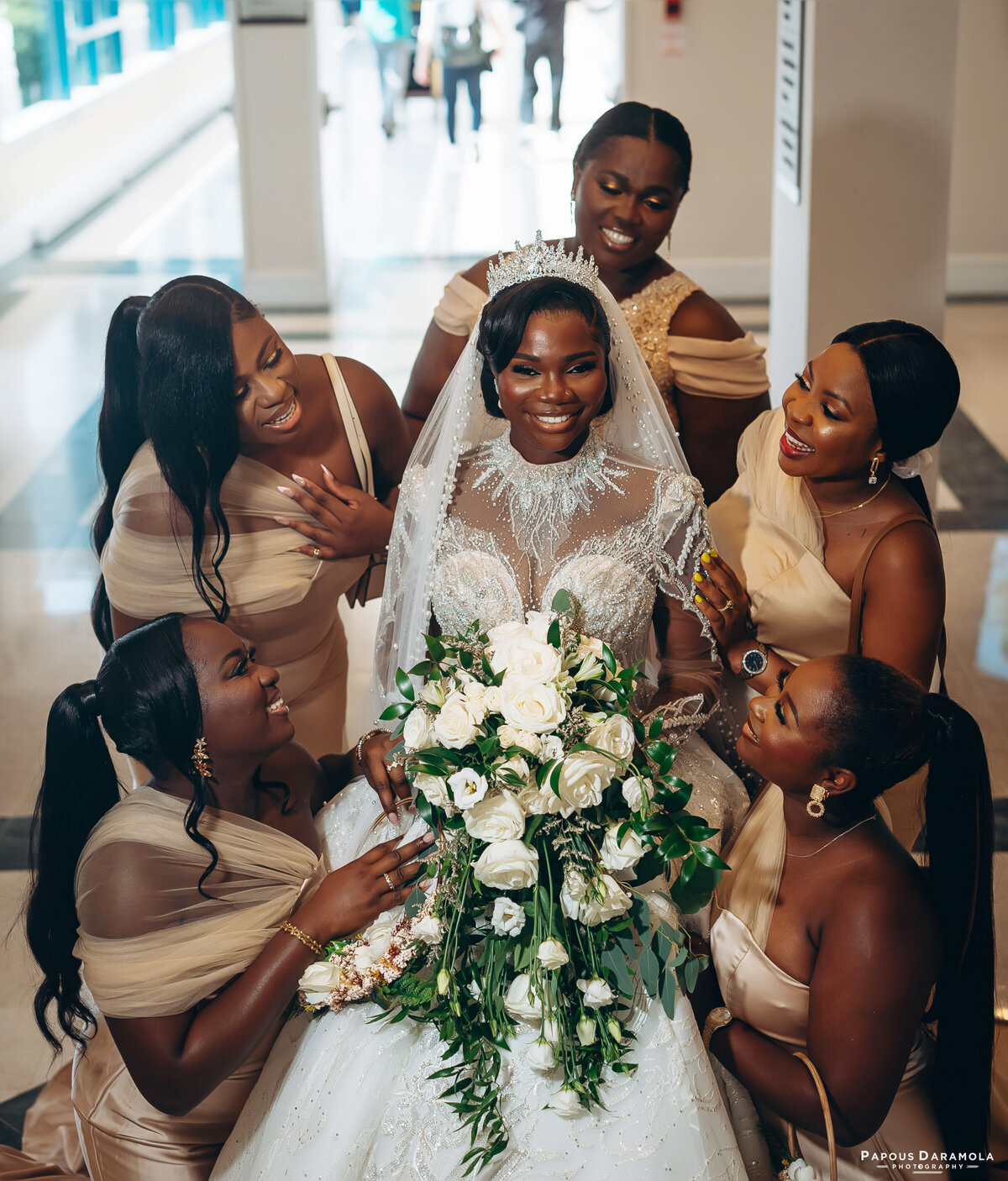 Abigail and Abije Oruka Events Papouse photographer Wedding event planners Toronto planner African Nigerian Eyitayo Dada Dara Ayoola outdoor ceremony floral princess ballgown rolls royce groom suit potraits  paradise banquet hall vaughn 127