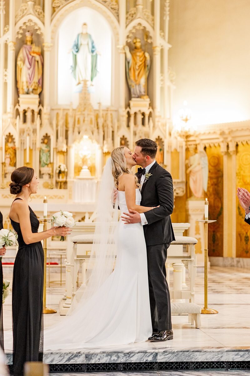 Wedding Ceremony at St. Mary’s in Evansville124