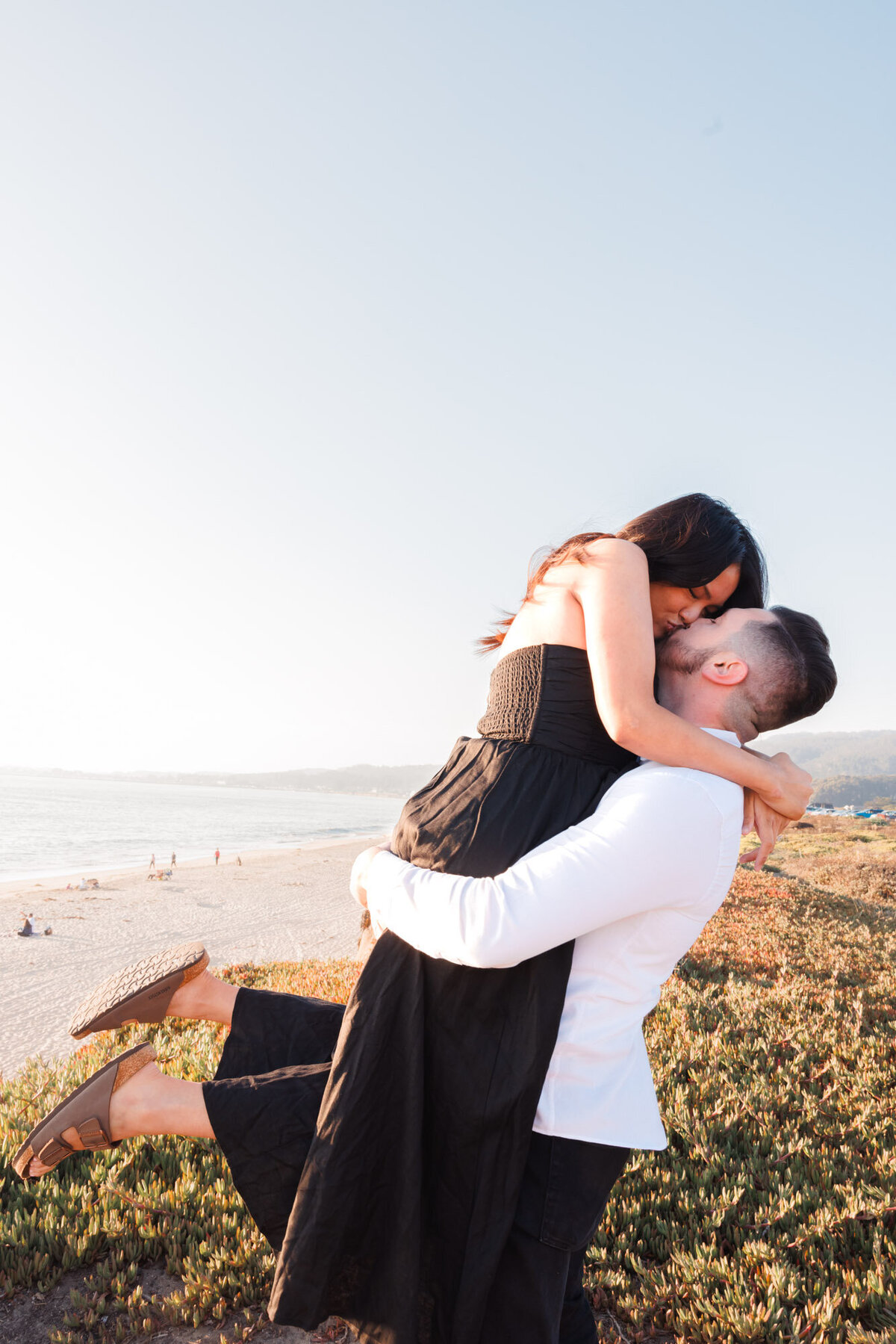 Kyle Woolum + Stephanie-Proposal Engagement-Half Moon Bay-Dunes Beach-San Francisco Wedding Photographer-San Francisco Photographer-Half Moon Bay Photographer-Emily Pillon Photography-S-092323-41