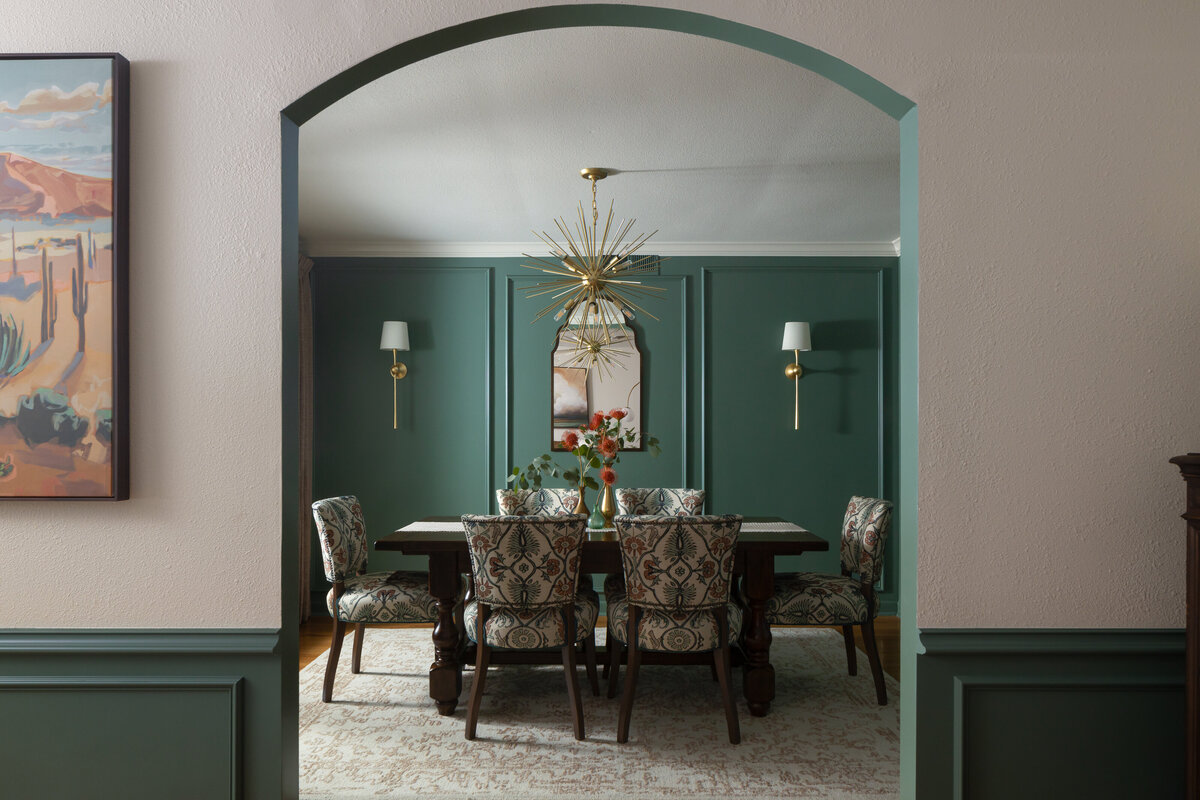 dusti j design horizontal arch dining room