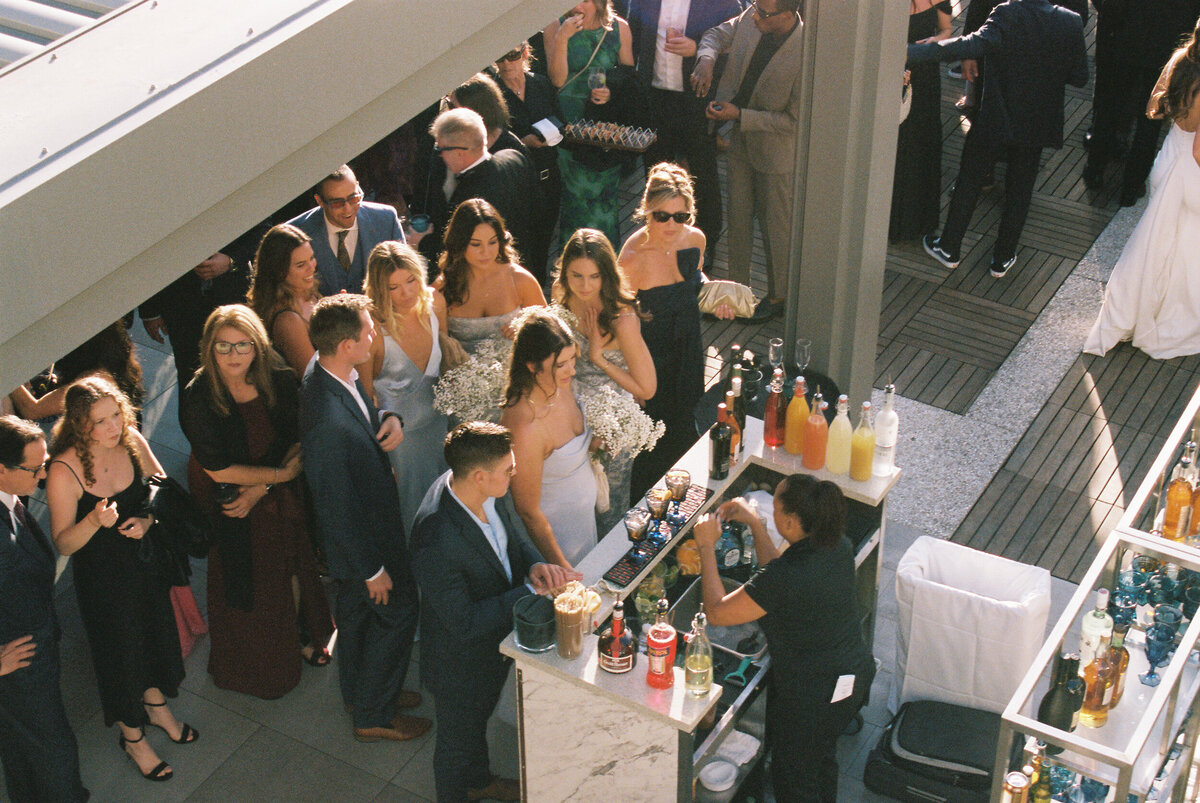 12 Alyssa + Cole on 35mm film wedding by south of indigo photography