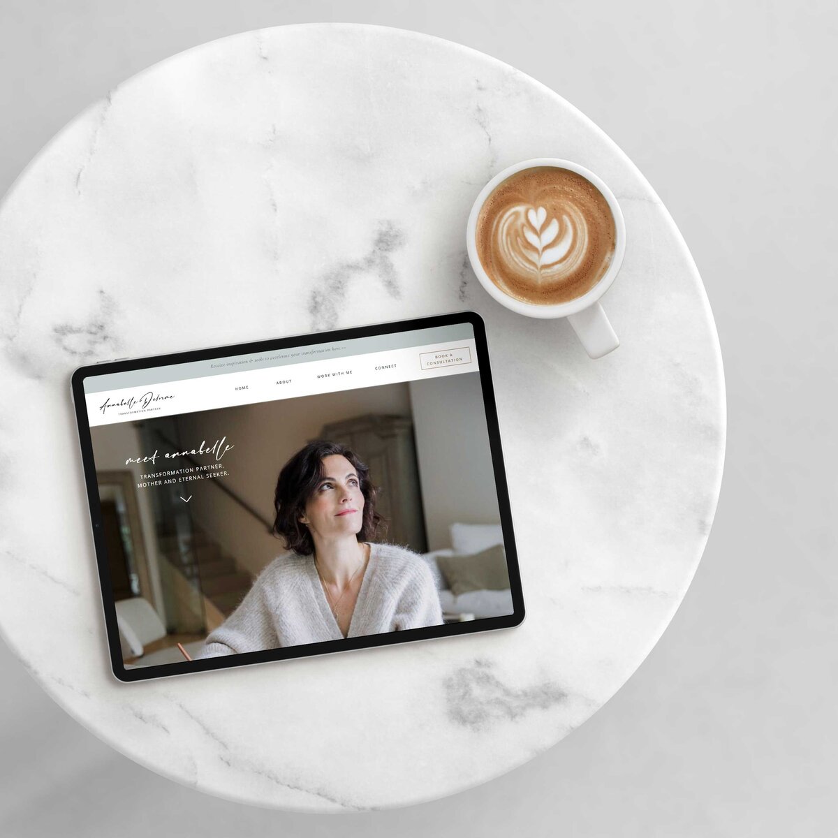 Tour Annabelle's full website, crafted to elevate her life coaching services with creativity and seamless website design solutions for creatives.