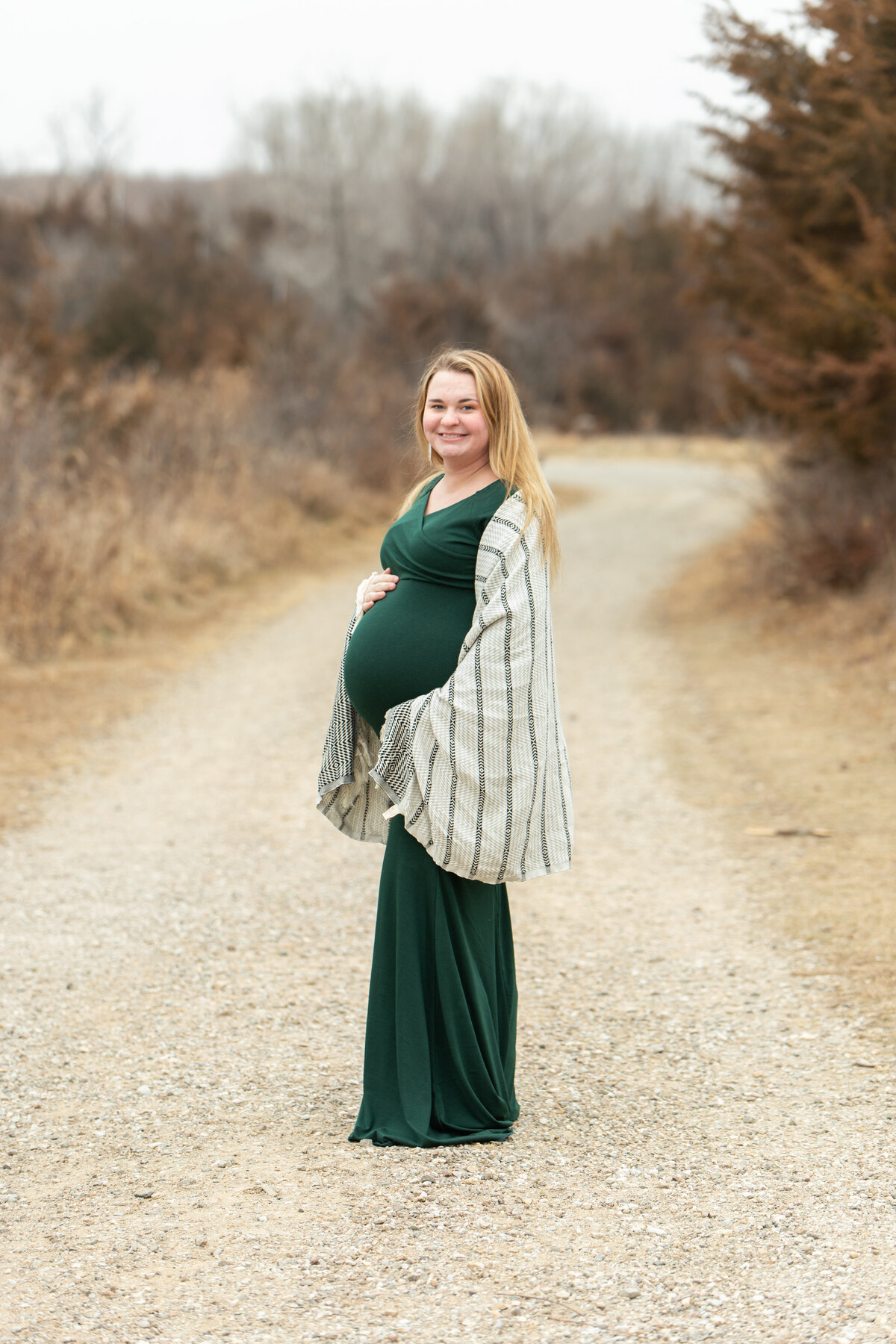 Winter Maternity Portrait