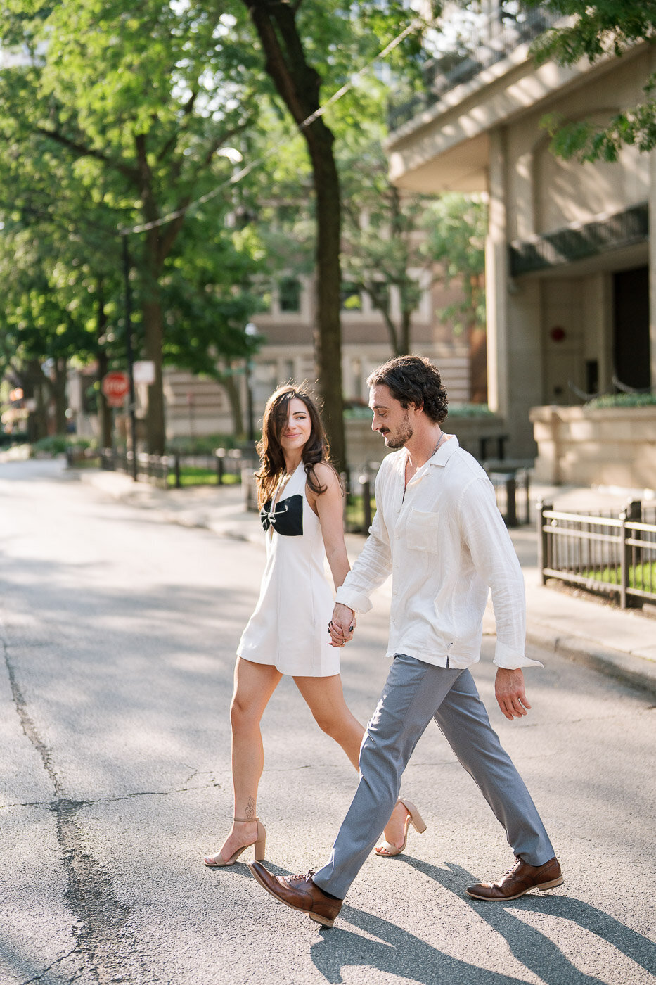 Downtown Chicago Engagement Photos-44