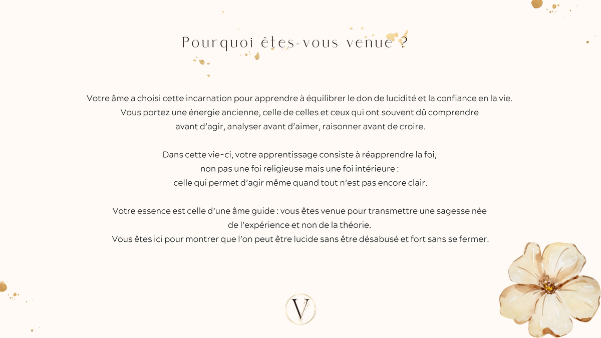 Lecture énergétique, âme, intuitif, spirituel,personnalisée