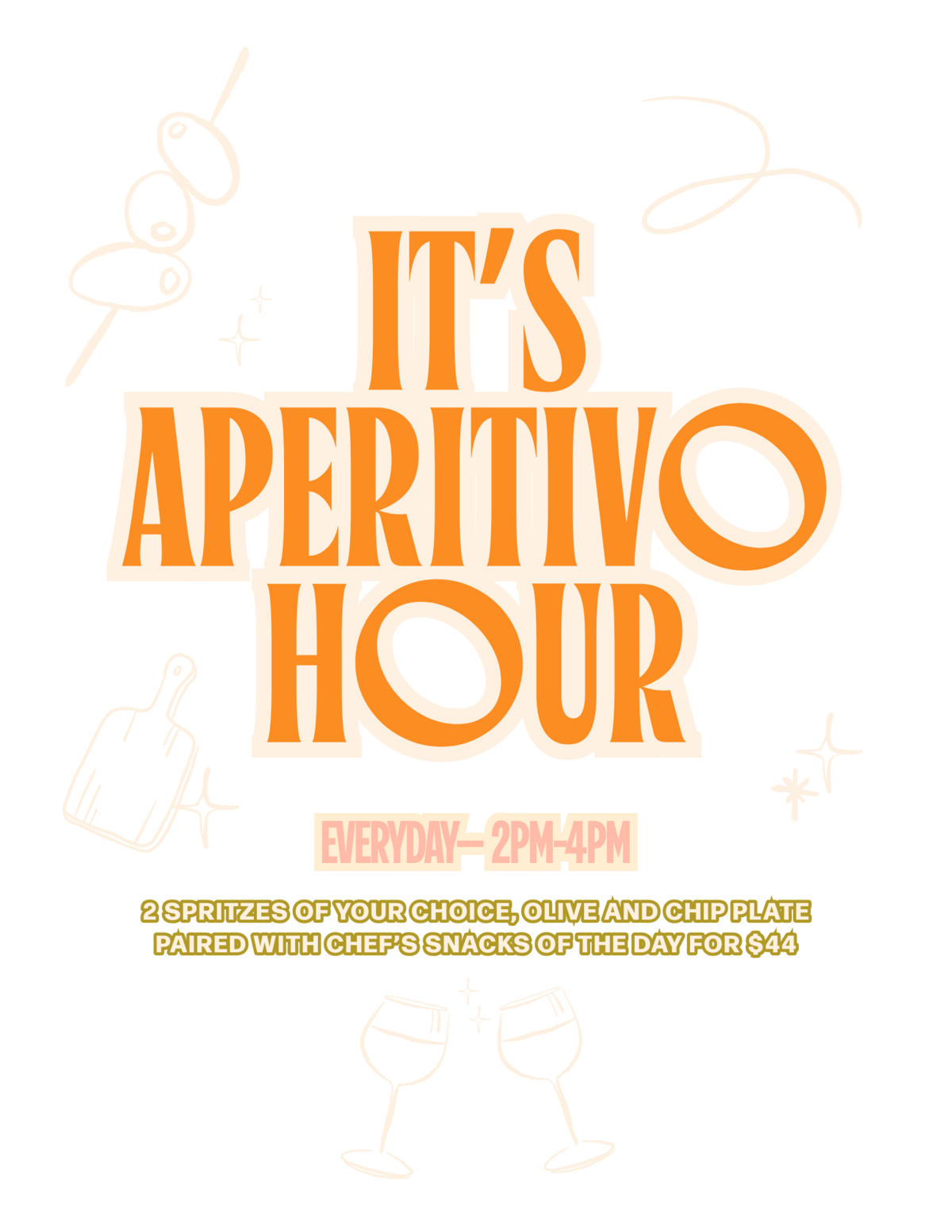 44 dollars for aperol spritzes two snacks and olives and chips like italy in niagara on the lake, date night deal, girls day in niagara