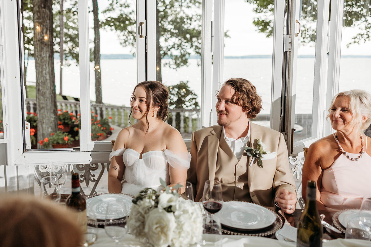 Red Pine Point Indian River Michigan Intimate Wedding Reception K. E. Rogers Photography-1